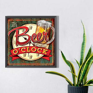 Beer Garden 40*40CM (canvas) Full Square Drill Diamond Painting