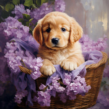 Load image into Gallery viewer, Golden Retriever 40*40CM (canvas) Full Round Drill Diamond Painting
