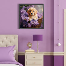 Load image into Gallery viewer, Golden Retriever 40*40CM (canvas) Full Round Drill Diamond Painting
