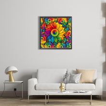 Load image into Gallery viewer, Rainbow Sunflower 40*40CM (canvas) Full Round AB Drill Diamond Painting
