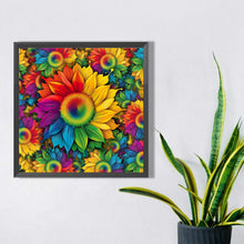 Load image into Gallery viewer, Rainbow Sunflower 40*40CM (canvas) Full Round AB Drill Diamond Painting
