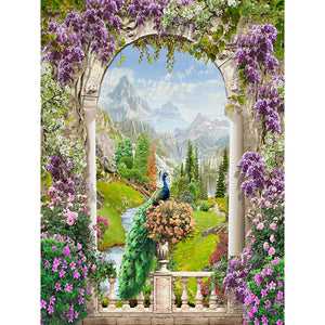 Landscape 30*40CM (canvas) Full Round Drill Diamond Painting