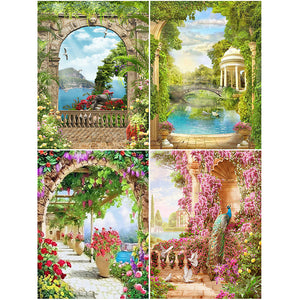 Landscape 30*40CM (canvas) Full Round Drill Diamond Painting