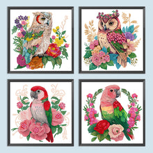 Load image into Gallery viewer, Parrot And Owl 30*30CM (canvas) Partial Special-Shaped Drill Diamond Painting
