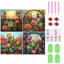 Load image into Gallery viewer, Cactus Flower 30*30CM (canvas) Full Round Drill Diamond Painting
