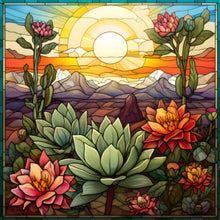 Load image into Gallery viewer, Cactus Flower 30*30CM (canvas) Full Round Drill Diamond Painting
