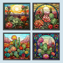 Load image into Gallery viewer, Cactus Flower 30*30CM (canvas) Full Round Drill Diamond Painting
