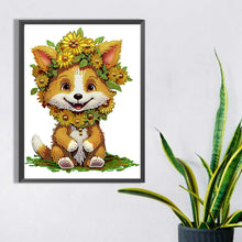 Load image into Gallery viewer, Sunflower Fox 30*40CM (canvas) Partial Special-Shaped Drill Diamond Painting
