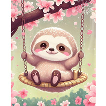 Load image into Gallery viewer, Sloth On A Swing 40*50CM (canvas) Full Round Drill Diamond Painting
