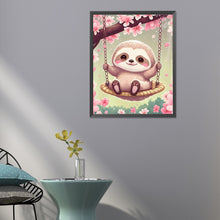 Load image into Gallery viewer, Sloth On A Swing 40*50CM (canvas) Full Round Drill Diamond Painting
