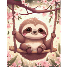 Load image into Gallery viewer, Sloth On A Swing 40*50CM (canvas) Full Round Drill Diamond Painting
