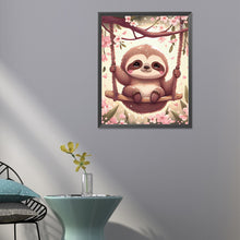 Load image into Gallery viewer, Sloth On A Swing 40*50CM (canvas) Full Round Drill Diamond Painting
