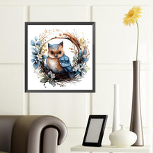 Load image into Gallery viewer, Animals In Wreath 40*40CM (canvas) Full Round Drill Diamond Painting
