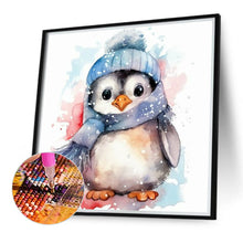 Load image into Gallery viewer, Watercolor Painted Penguin 40*40CM (canvas) Full Round Drill Diamond Painting
