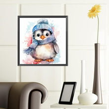 Load image into Gallery viewer, Watercolor Painted Penguin 40*40CM (canvas) Full Round Drill Diamond Painting
