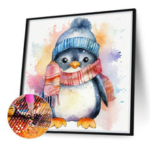 Load image into Gallery viewer, Watercolor Painted Penguin 40*40CM (canvas) Full Round Drill Diamond Painting
