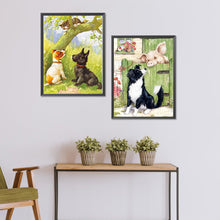 Load image into Gallery viewer, Dog And Cat Pig 30*40CM (canvas) Full Round Drill Diamond Painting
