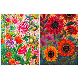 Colorful Flowers 30*40CM (canvas) Full Round Drill Diamond Painting