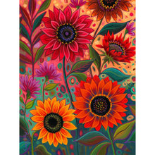 Load image into Gallery viewer, Colorful Flowers 30*40CM (canvas) Full Round Drill Diamond Painting
