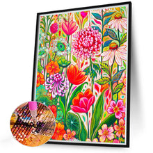 Load image into Gallery viewer, Colorful Flowers 30*40CM (canvas) Full Round Drill Diamond Painting
