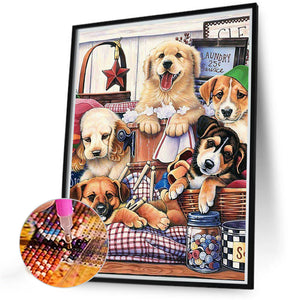 Manor Animals 30*40CM (canvas) Full Round Drill Diamond Painting