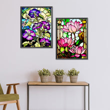 Load image into Gallery viewer, Petunia And Lotus 30*40CM (canvas) Full Round Drill Diamond Painting
