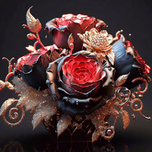 Load image into Gallery viewer, Metal Rose 30*30CM (canvas) Full Round Drill Diamond Painting
