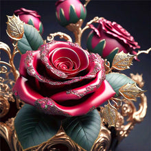 Load image into Gallery viewer, Metal Rose 30*30CM (canvas) Full Round Drill Diamond Painting
