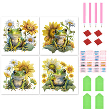 Load image into Gallery viewer, Sunflower Frog 30*30CM (canvas) Full Round Drill Diamond Painting
