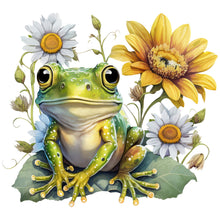 Load image into Gallery viewer, Sunflower Frog 30*30CM (canvas) Full Round Drill Diamond Painting
