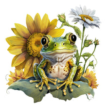 Load image into Gallery viewer, Sunflower Frog 30*30CM (canvas) Full Round Drill Diamond Painting
