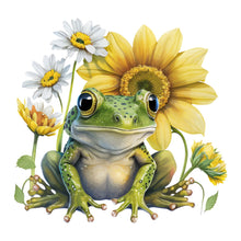 Load image into Gallery viewer, Sunflower Frog 30*30CM (canvas) Full Round Drill Diamond Painting
