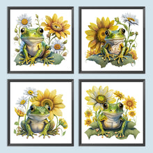 Load image into Gallery viewer, Sunflower Frog 30*30CM (canvas) Full Round Drill Diamond Painting
