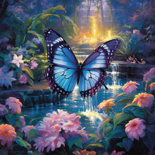 Load image into Gallery viewer, Garden Butterfly 30*30CM (canvas) Full Round Drill Diamond Painting
