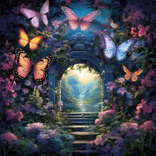 Load image into Gallery viewer, Garden Butterfly 30*30CM (canvas) Full Round Drill Diamond Painting
