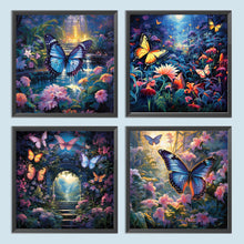 Load image into Gallery viewer, Garden Butterfly 30*30CM (canvas) Full Round Drill Diamond Painting
