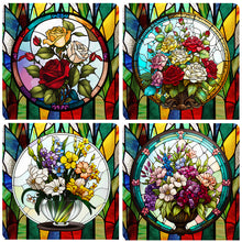 Load image into Gallery viewer, Classical Vase Glass Painting 30*30CM (canvas) Full Round Drill Diamond Painting
