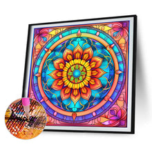 Load image into Gallery viewer, Mandala Glass Painting 30*30CM (canvas) Full Round Drill Diamond Painting
