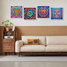 Load image into Gallery viewer, Mandala Glass Painting 30*30CM (canvas) Full Round Drill Diamond Painting
