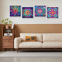 Load image into Gallery viewer, Mandala Glass Painting 30*30CM (canvas) Full Round Drill Diamond Painting
