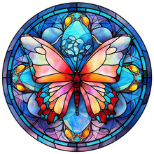 Load image into Gallery viewer, Butterfly Glass Painting 30*30CM (canvas) Full Round Drill Diamond Painting
