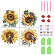 Load image into Gallery viewer, Sunflower Honey 30*30CM (canvas) Full Round Drill Diamond Painting
