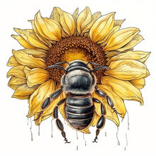 Load image into Gallery viewer, Sunflower Honey 30*30CM (canvas) Full Round Drill Diamond Painting
