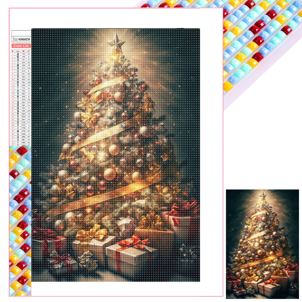 Christmas Tree 40*60CM (canvas) Full Square Drill Diamond Painting