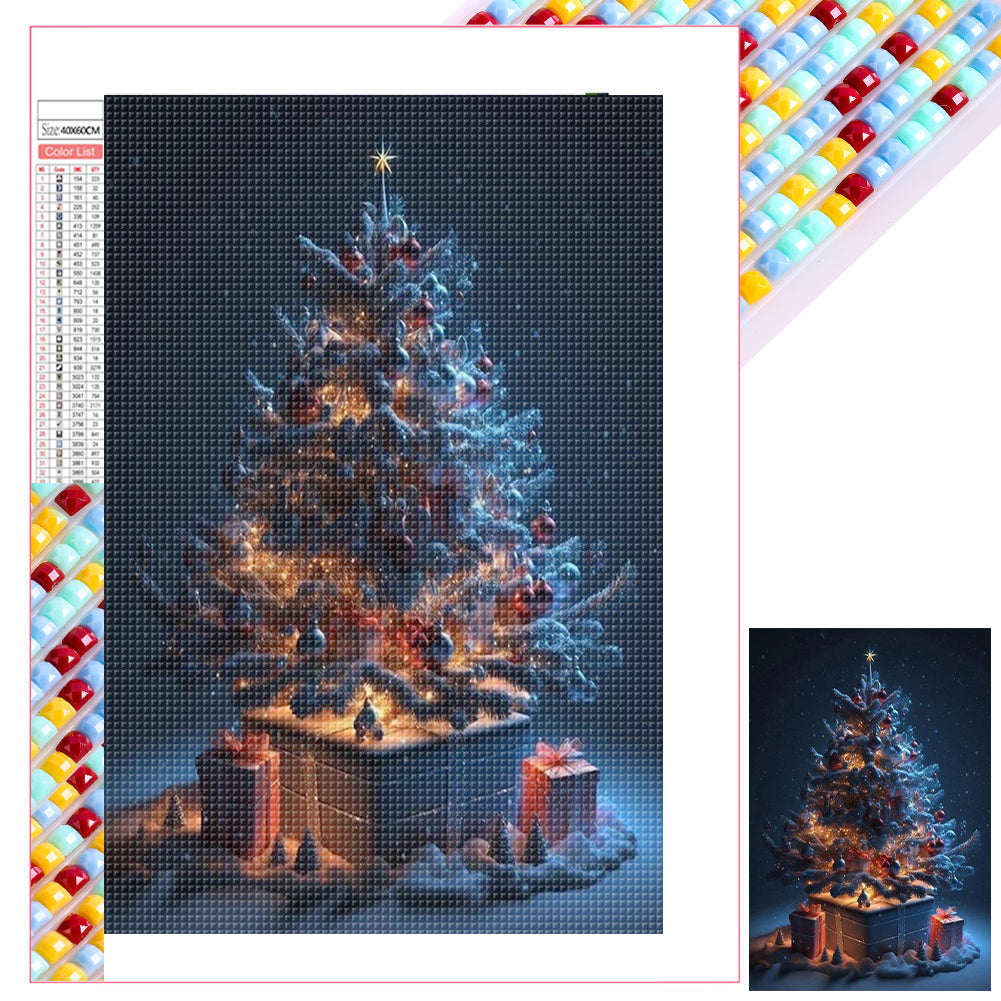 Christmas Tree 40*60CM (canvas) Full Square Drill Diamond Painting