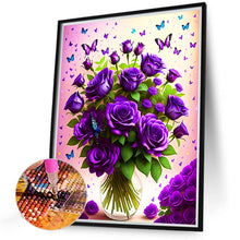 Load image into Gallery viewer, Flowers And Butterflies 30*40CM (canvas) Full Round Drill Diamond Painting
