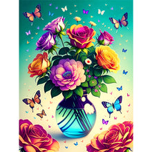 Load image into Gallery viewer, Gorgeous Flowers 30*40CM (canvas) Full Round Drill Diamond Painting
