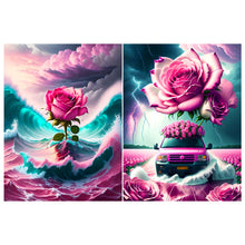 Load image into Gallery viewer, Roses And Sea 30*40CM (canvas) Full Round Drill Diamond Painting
