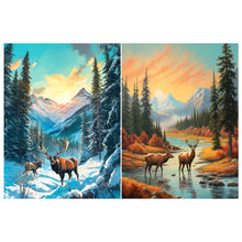 Load image into Gallery viewer, Autumn And Winter Elk 30*40CM (canvas) Full Round Drill Diamond Painting
