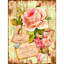 Load image into Gallery viewer, Roses And Letters 30*40CM (canvas) Full Round Drill Diamond Painting
